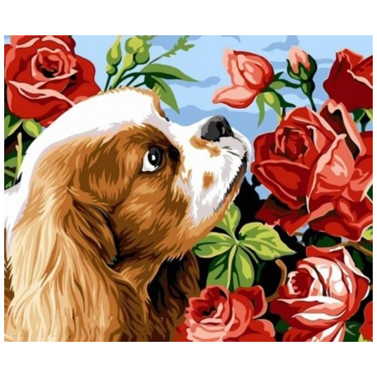 Diamond mosaic - Dog