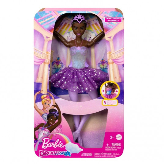 Doll Barbie Ballerina Magic Lights Brunette