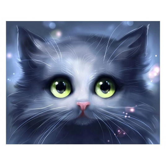 Diamond mosaic - Cat down