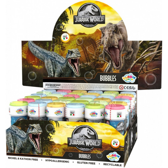 Bańki 60 ml - Jurassic World display 36 sztuk