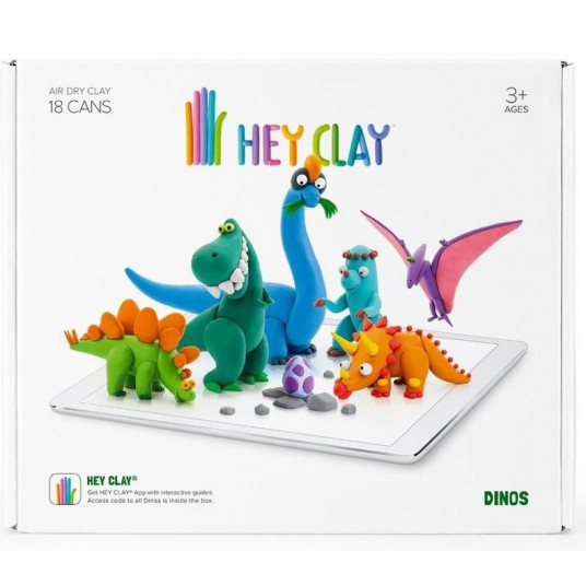 Plastic Dough Hey Clay Dinos