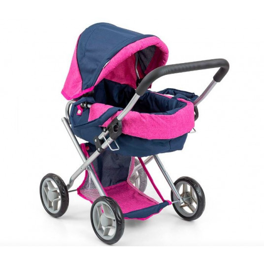 Lėlių vežimėlis Alice Prestige navy Milly Mally