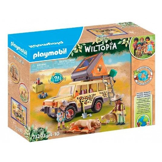 Playmobil Wiltopia Löwen, Buggy, 4 m., Daugiaspalvis