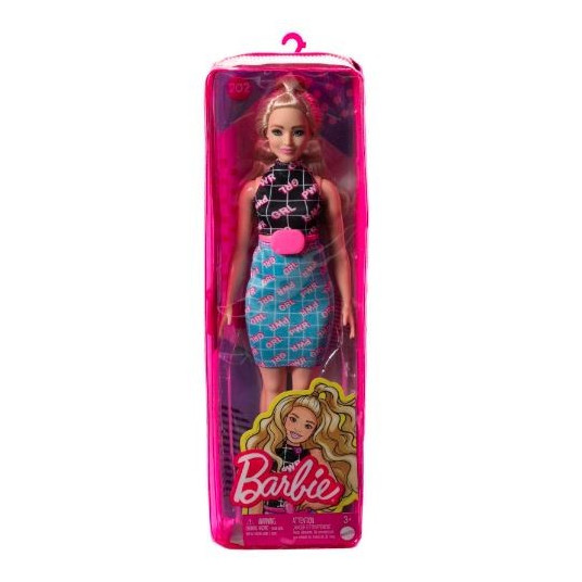 Barbie Doll, Curvy Blonde In Girl Power Outfit, Barbie Fashionistas
