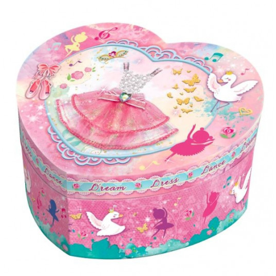Pecoware Butterflies heart-shaped music box
