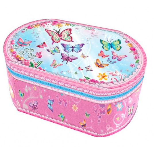 Pecoware Oval music box - Butterflies 2