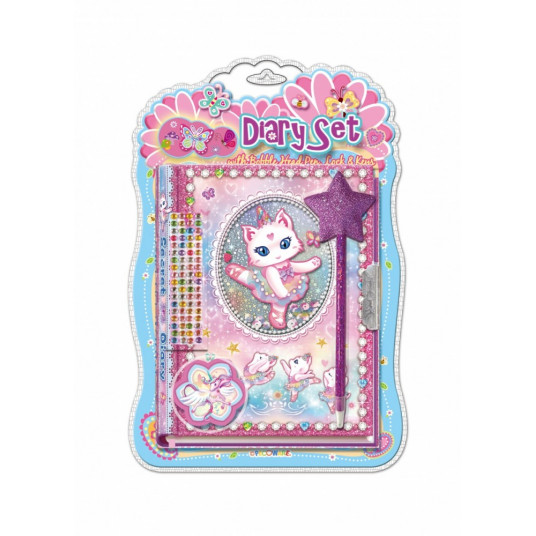 Diary with a pen Pecoware - Cat ballerina