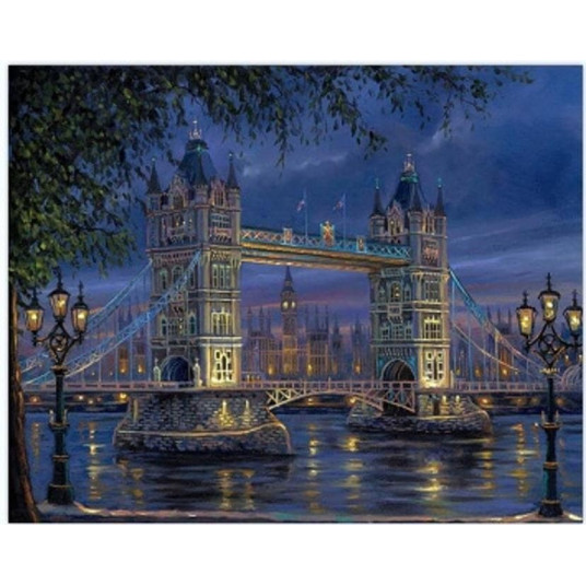 Diamond mosaic - London by night