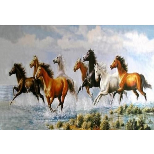 Diamond mosaic 40x80 - Horse gallop