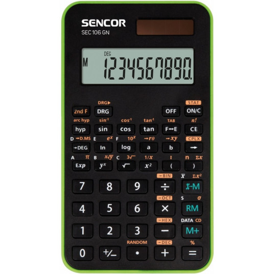 Calculator SEC 106 GN School, 10 Digit LCD