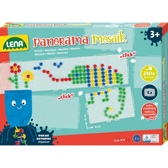 Mosaic set panorama XL transparent 240 elements