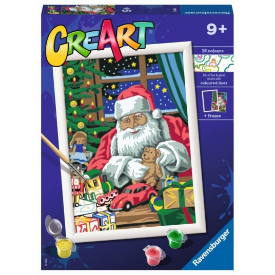 CreArt coloring book for children, Frozen Santa Claus