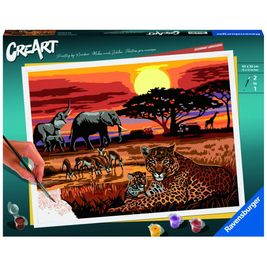 CreArt coloring book for children African landscape