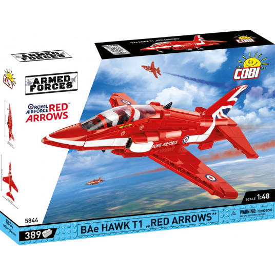 COBI 5844 Armed Force Bae Hawk T1 Red Arrow 389 trinkelės