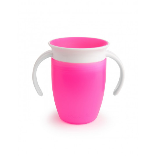 MUNCHKIN mokomasis puodelis, Miracle 360, rožinis, 6mėn+, 207 ml, 01227202