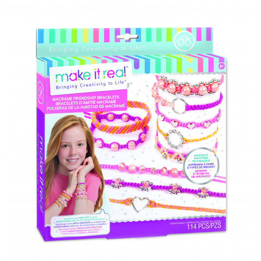 MAKE IT REAL Pintos apyrankės „Macrame“