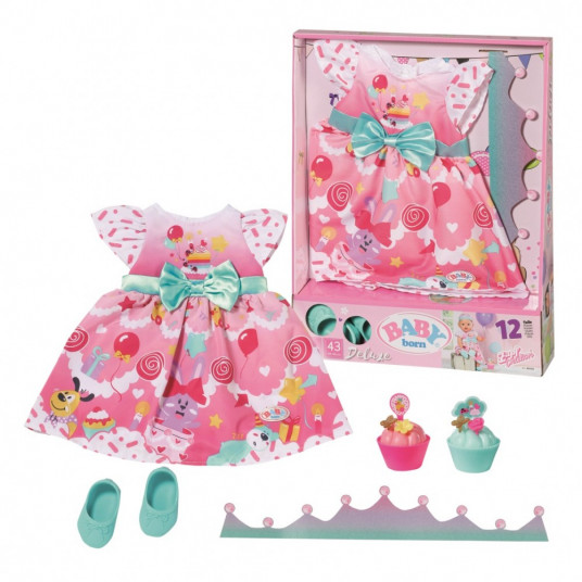 Birthday set Deluxe for doll Baby Born 43 cm
