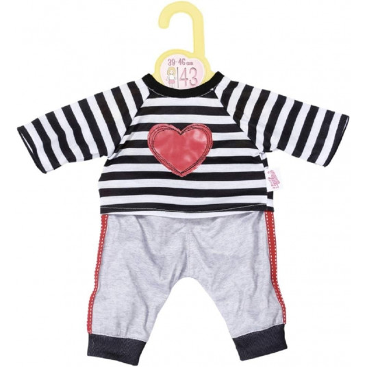 Dolly Fashion Striped Sportswear for Baby Born
