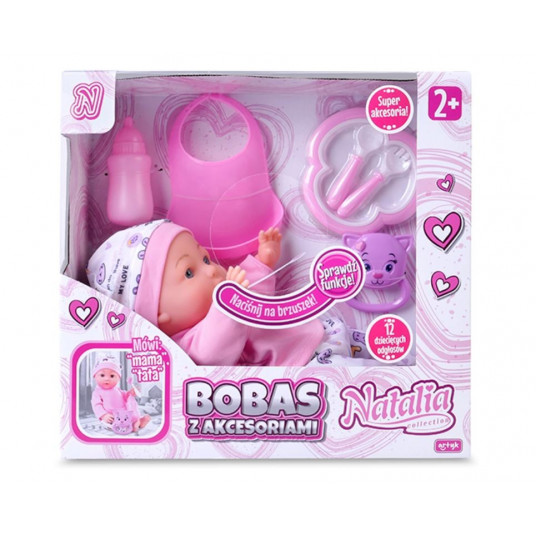 Natalia Baby doll with accessories 30 cm