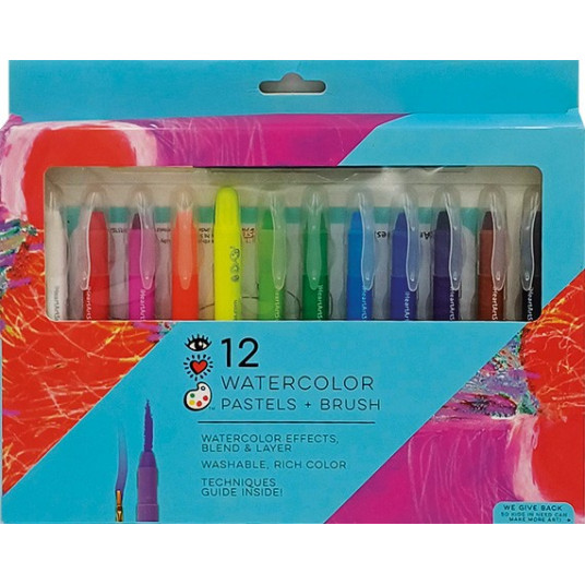 Watercolor pastels 12 colors