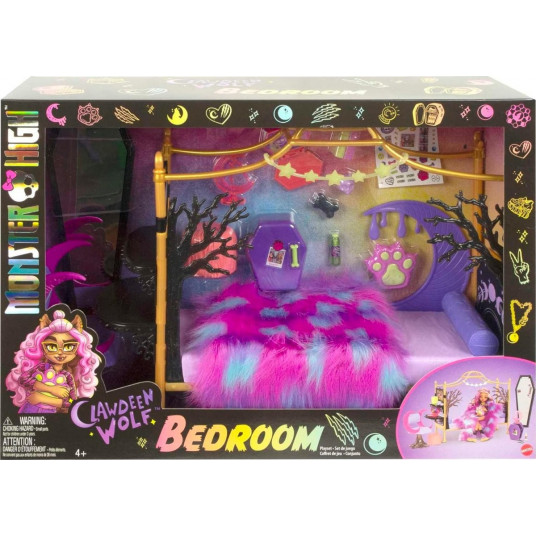 Furniture Monster High Clawdeen Wolf Bedroom + accessories