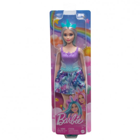 Barbie Unicorn doll, purple and turquoise outfit