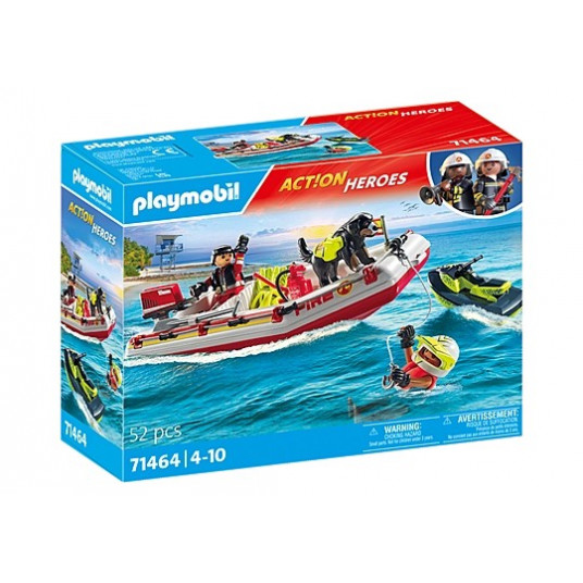Figures set Action Heroes 71464 Fireboat with Aqua Scooter
