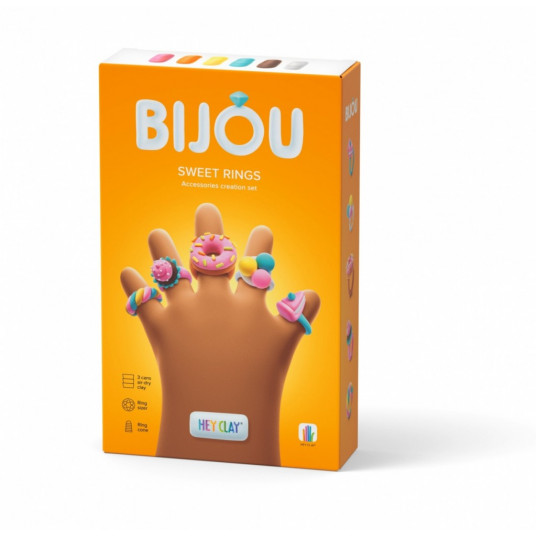 Plastic mass Hey Clay Bijou Sweet Rings