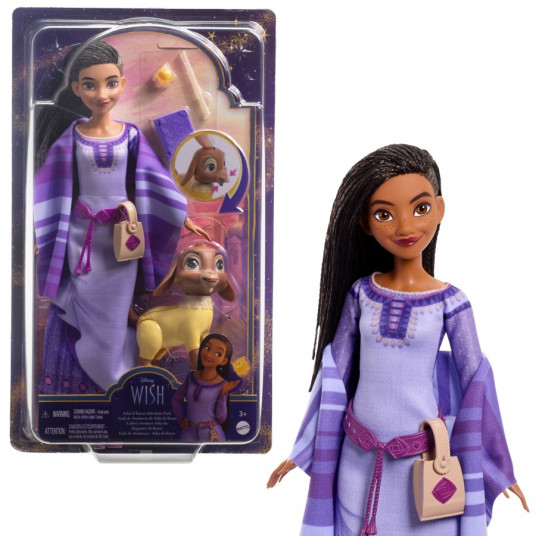 Disney Wish Asha Of Rosas Adventure Pack Fashion Doll