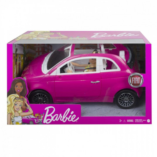 Doll Barbie + Fiat 500 Cabriolet
