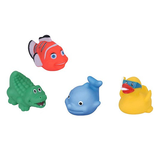 Set of squeaking toys 4 pcs