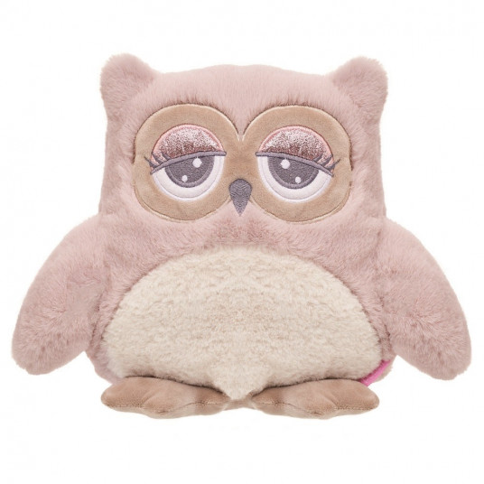 Mascot Owl Abby 23 cm pink-cream