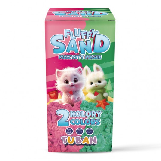 Fluffy sand - Set pink and greeen