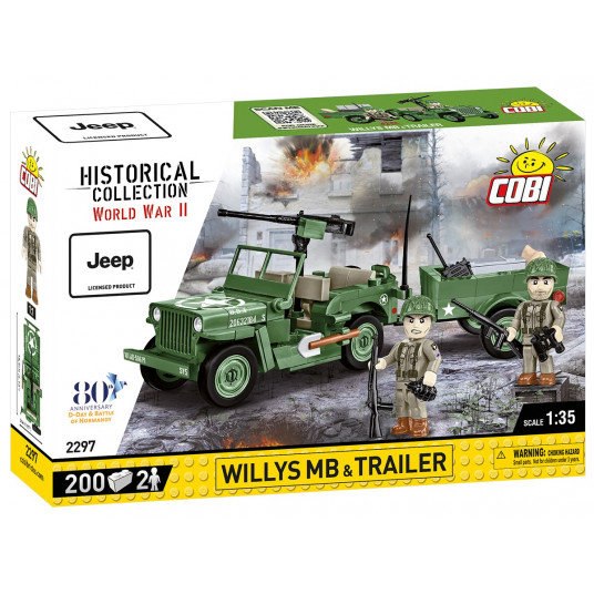 Blocks Willys MB & Trailer