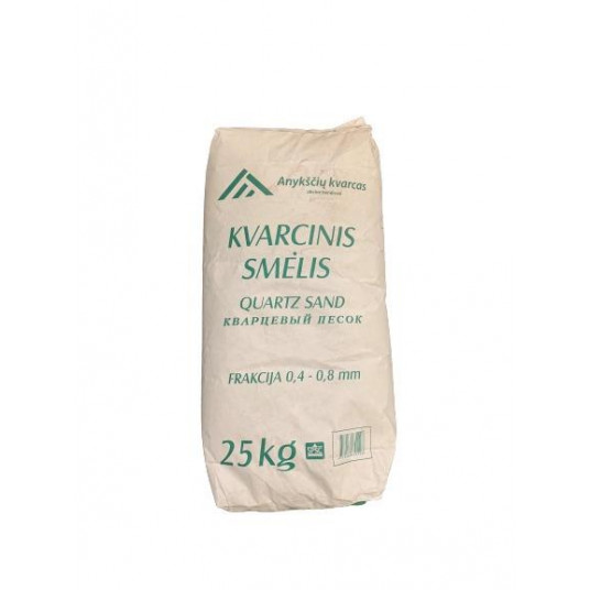 Kvarcinis smėlis baseinų filtrams, 25 kg