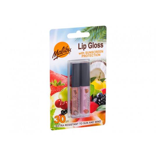 Lūpų blizgis Malibu SPF30, 1,5ml, Rinkinys
