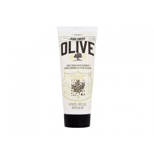Kūno kremas Korres Pure Greek Olive kūno kremas alyvuogių žiedams, 200 ml