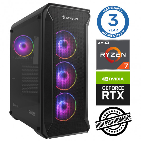 INTOP Ryzen 7 5700X 32GB 1TB SSD M.2 NVME + 2TB RTX4070 12GB be OS