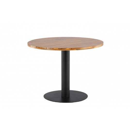 Lauko stalas Vaikiška lovelė, ø100cm, Juoda/Akacija