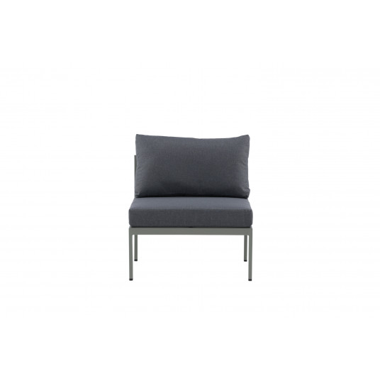 Lauko sofa Copacabana (vidurinė dalis), Chaki/Pilka pagalvė