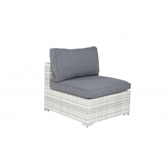 Lauko sofa Amazon (vidurinė dalis), Pilka/Pilka pagalvė
