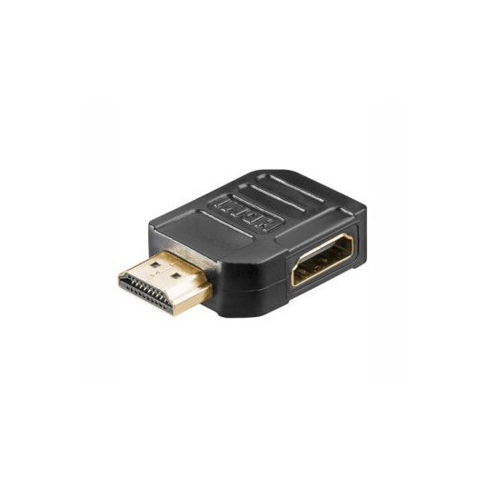 Adapteris HDMI lizdas - HDMI kištukas kampinis 270°