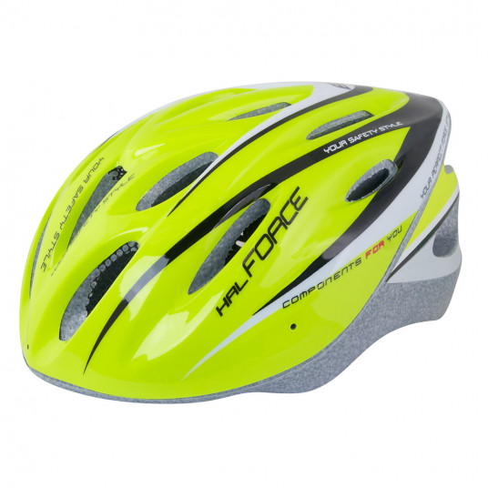 Šalmas FORCE Hal 58-62cm L-XL (fluorescentinė/juoda)