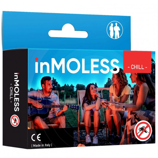 inMOLESS Chill Nešiojamas ultragarsinis uodų repelentas - baltas