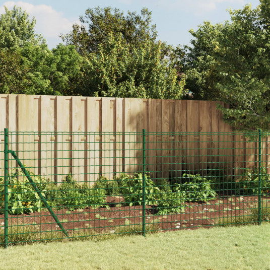 Vielinė tinklinė tvora, žalia, 1x10m, galvanizuotas plienas