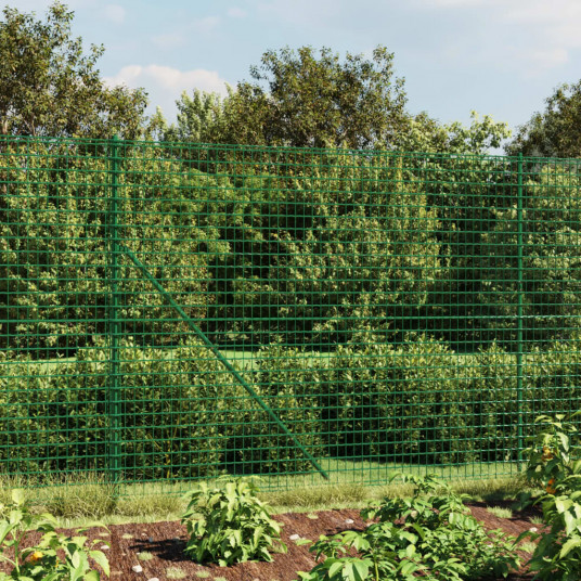 Vielinė tinklinė tvora, žalia, 1,6x25m, galvanizuotas plienas