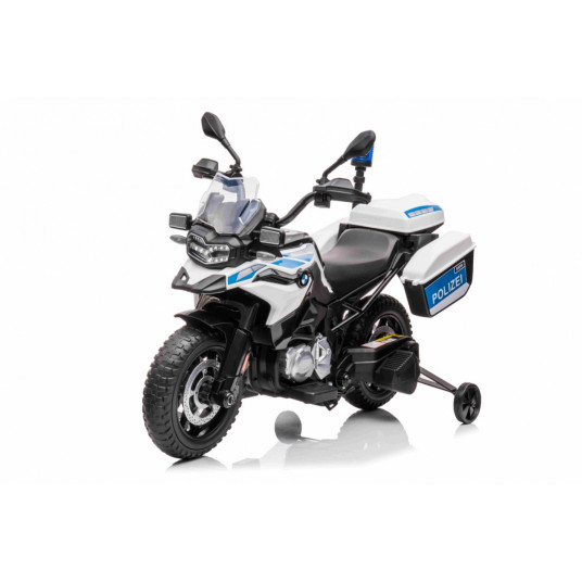Vaikiškas elektrinis policijos motociklas BMW F850 GS