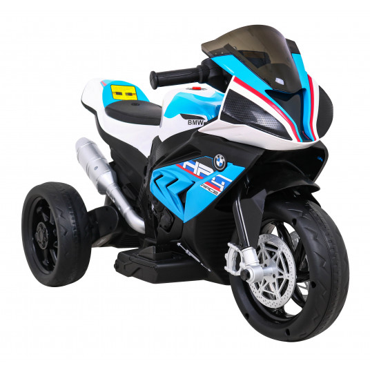 Vaikiškas elektrinis motociklas - BMW HP4, mėlynas