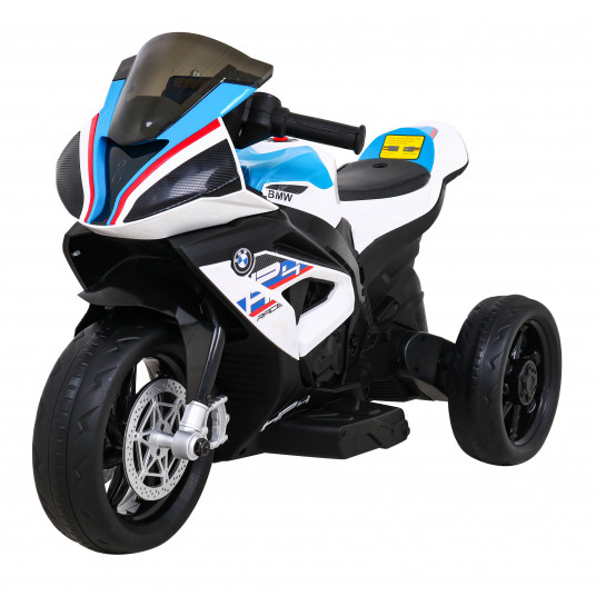 Vaikiškas elektrinis motociklas - BMW HP4, baltas