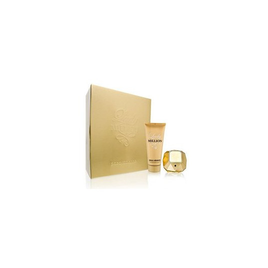 Paco Rabanne Lady Million dovanų rinkinys EDP 80 ml ir kūno losjonas 100 ml Lady Million, 80 ml